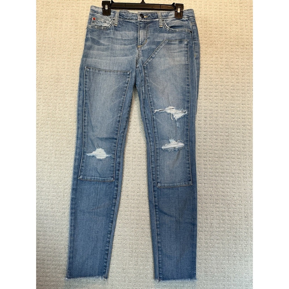 Joes Jeans Japanese Denim Finn Ankle 27 Skinny Ankle Yukon KACYUK5977 Raw Hem